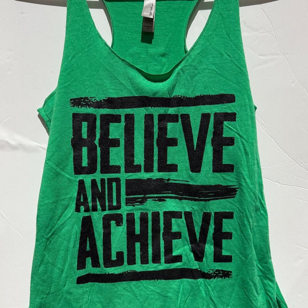 Believe & Achieve Flowy Tank - Beachbody logos on back
